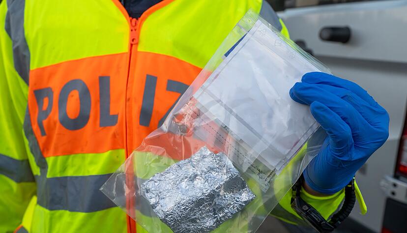 Kokainfund an der A8.