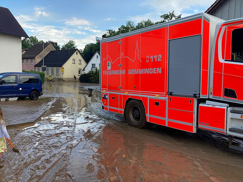Unwetter zieht über Gemmingen hinweg