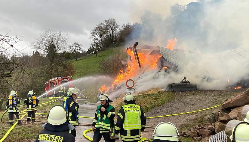 Die Feuerwehr Waldenburg ist im Teilort Hohenau im Einsatz. Die Feuerwehr Waldenburg ist im Teilort Hohenau im Einsatz.