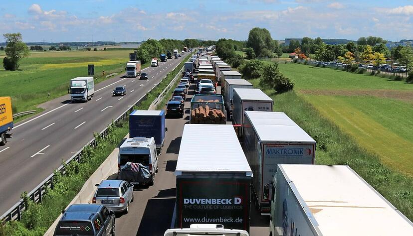 Die A6 durch Hohenlohe ist besonders stauanfällig aufgrund des hohen Anteils an Schwerlastverkehr.