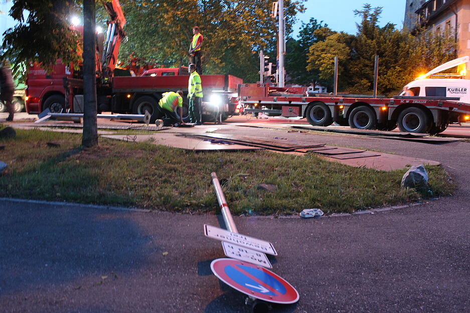 Schwertransport durch die Region