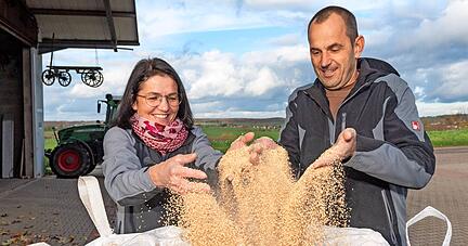Die Böden geben es her: Landwirt Thomas Schmälzle aus Schwaigern baut exotische Feldfrüchte wie Quinoa oder Reis an.
Foto: Mario Berger