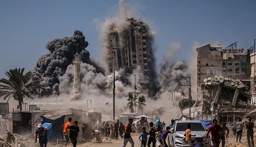 Israels Milit&auml;r greift derzeit immer wieder Hochh&auml;user in der Stadt Gaza an, die Armeeangaben zufolge von der Hamas genutzt worden sein sollen. (Archivbild)