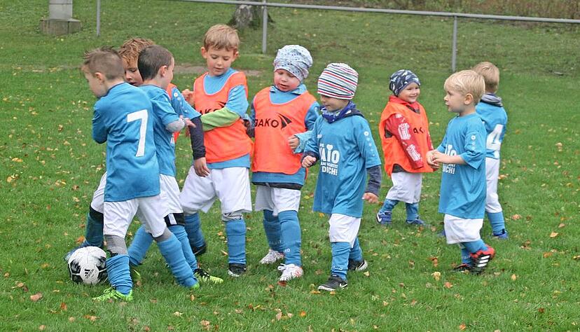 Bis vor wenigen Monaten kickte Kaio im Bambini-Fußballteam des TSV Nordhausen auch noch mit. Die Jungs vermissen ihren Fußballfreund. Fotos: privat