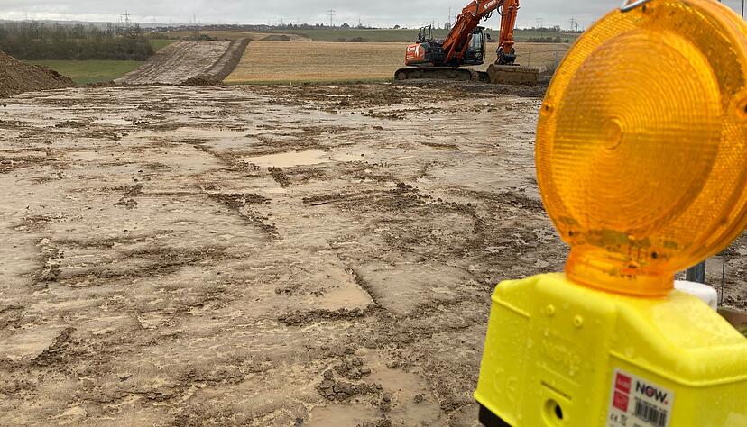 Blick vom ehemaligen Muna-Gel&auml;nde in Siegelsbach in Richtung H&uuml;ffenhardt