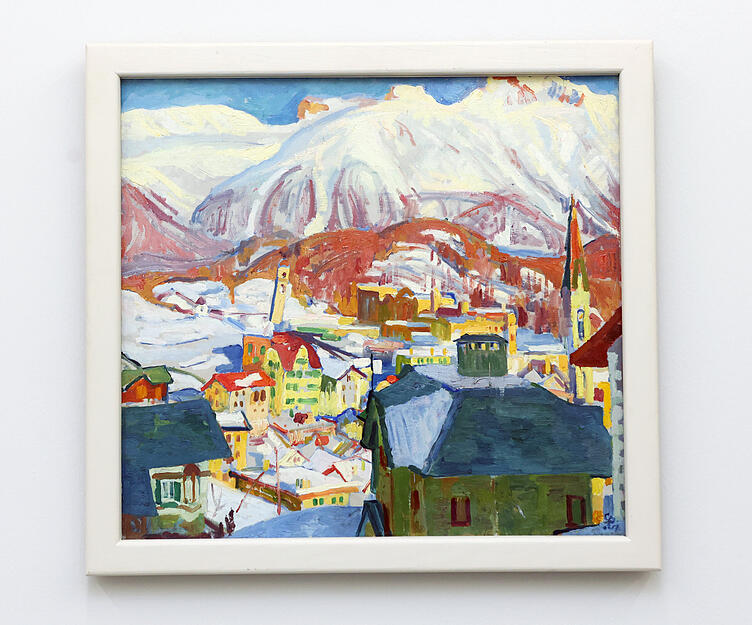 Schweizer Impressionisten in der Kunsthalle Vogelmann. Giovanni Giacometti, St. Moritz (Wintersonne)