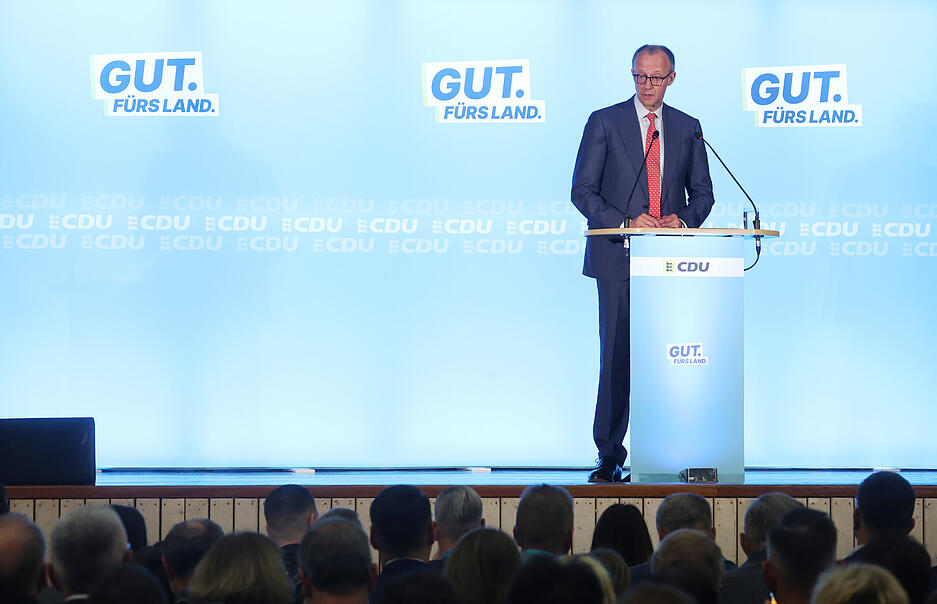 &bdquo;Ich m&ouml;chte, dass ihr diese Landesregierung stellt&ldquo;, sagte Merz ...