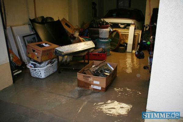 Hochwasser in Eschelbach bei Neuenstein Hochwasser in Eschelbach bei Neuenstein