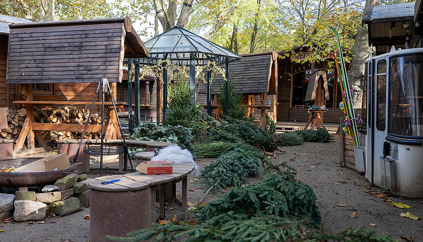 Detailverliebte Dekoration macht das Heilbronner Winterdorf einzigartig.