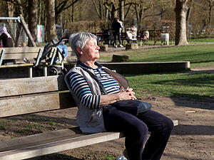 Fr&uuml;hling Ende Februar in der Stadt Heilbronn und im Wertwiesenpark