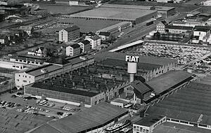 Damals: Bis in die 1970er Jahre produziert Fiat in der Heilbronner Salzstraße Autos für den deutschen Markt. Das Werk ist jahrzehntelang ein wichtiger Arbeitgeber. Foto: Archiv Damals: Bis in die 1970er Jahre produziert Fiat in der Heilbronner Salzstraße Autos für den deutschen Markt. Das Werk ist jahrzehntelang ein wichtiger Arbeitgeber. Foto: Archiv