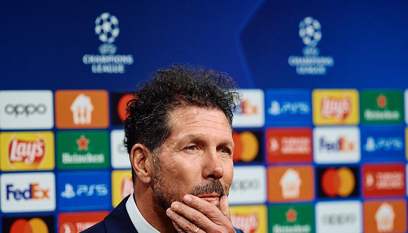 Geht mit Zuversicht in das Spiel beim BVB: Atlético-Trainer Diego Simeone. Geht mit Zuversicht in das Spiel beim BVB: Atlético-Trainer Diego Simeone.