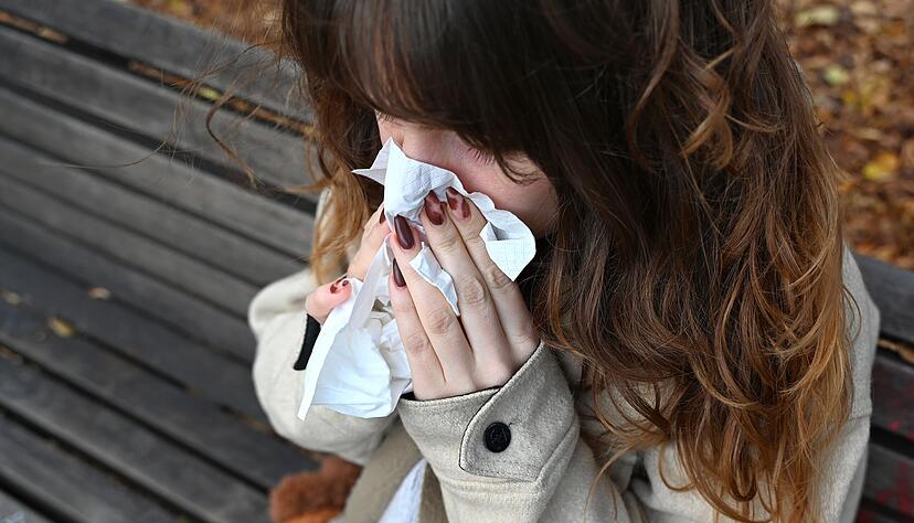 Taschent&uuml;cher geh&ouml;ren in diesen Tagen zur Standardausr&uuml;stung von pollengeplagten Menschen. Heuschnupfen macht vielen Leuten zu schaffen.