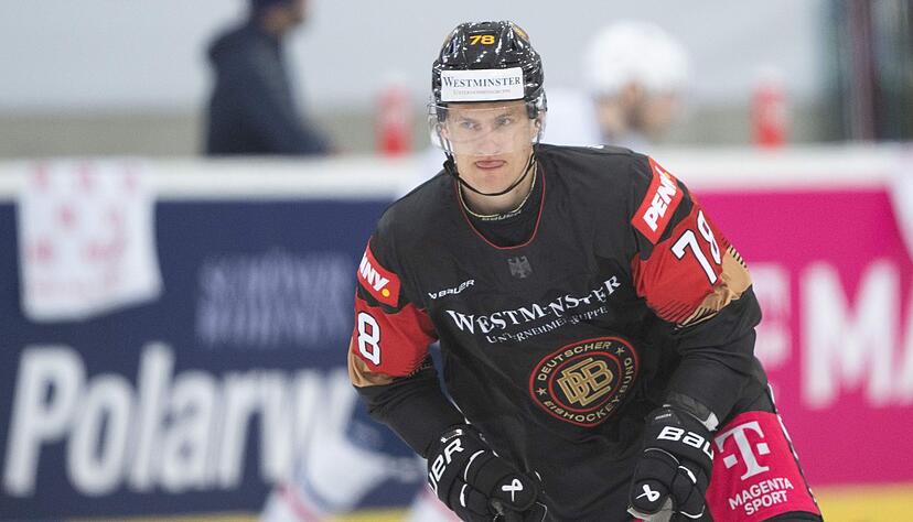 Deutschlands Nico Sturm auf dem Eis. Deutschlands Nico Sturm auf dem Eis.