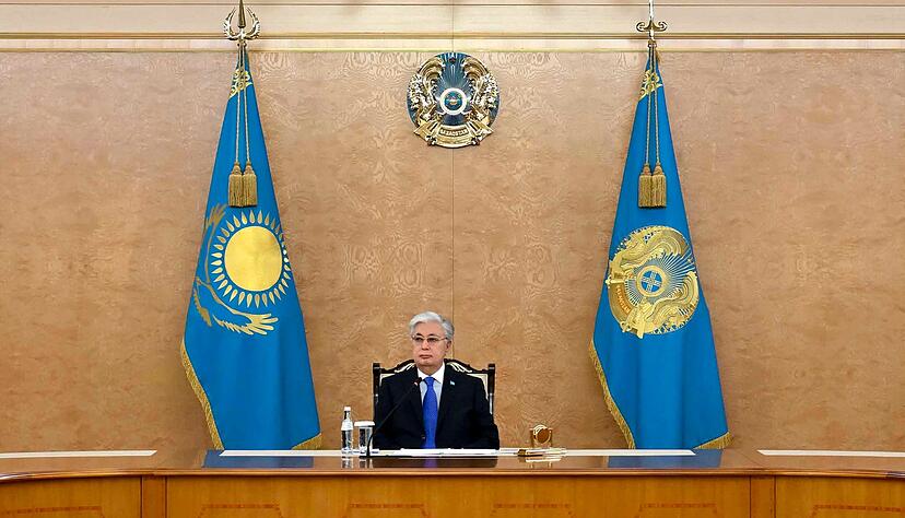Auch Präsident Tokajew reagierte auf den Brand mit vielen Toten. (Archivbild) Auch Präsident Tokajew reagierte auf den Brand mit vielen Toten. (Archivbild)