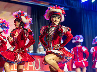 Rund 70 Mitwirkende zeigten im Kursaal bei der ersten Prunksitzung der Wimpfener Faschingsgesellschaft  ihr K&ouml;nnen.