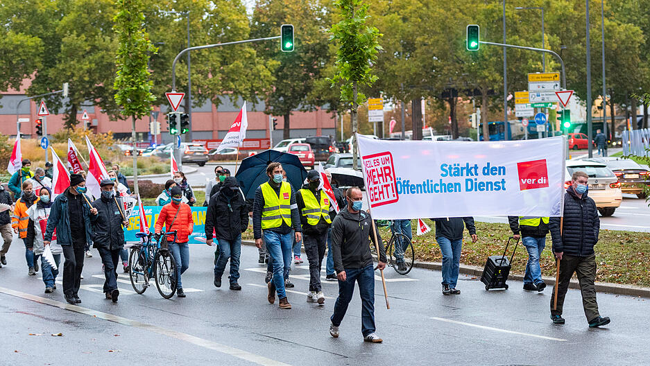 Verdi-Warnstreik in Heilbronn