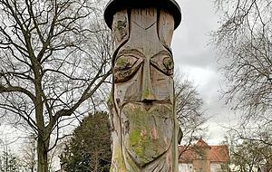 Die Skulpturen geben dem Park einen Hauch von Gro&szlig;stadt.
Foto: Plapp-Schirmer