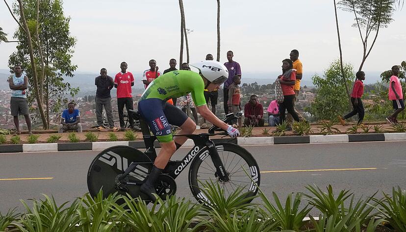Der Superstar in Ruanda: Tadej Pogacar.