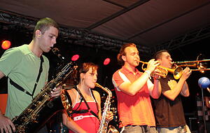 Die Ska-Band Jump the shark! spielte bereits auf dem Römerseefest. Foto: Archiv/Gajer Die Ska-Band Jump the shark! spielte bereits auf dem Römerseefest. Foto: Archiv/Gajer