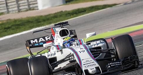 Der Rennwagen Typ FW40 vom Team Williams. Foto: Jens Büttner