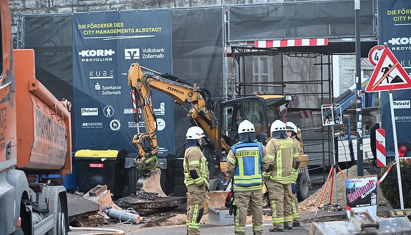 Bei Bauarbeiten in Albstadt ist Gas ausgetreten.