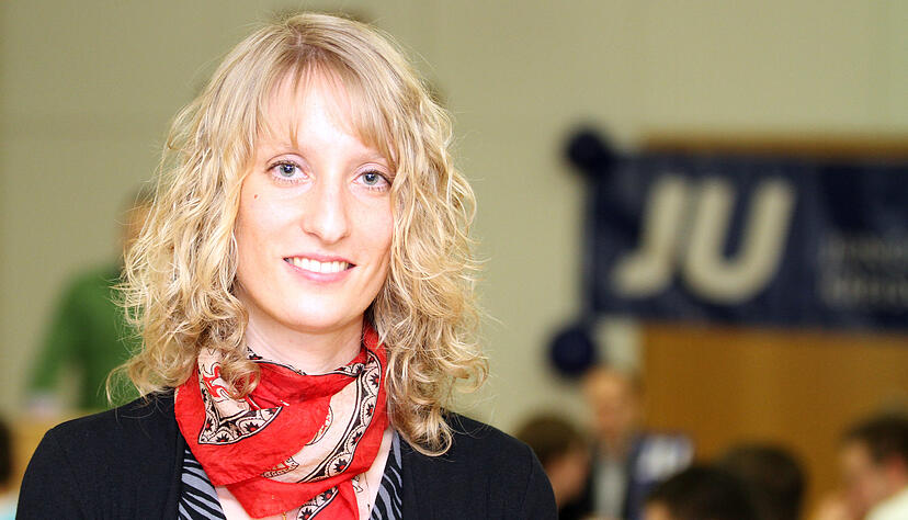 Isabell Huber im Jahr 2013 als Vorsitzende der Jungen Union im Kreis.Foto: Archiv/M&uuml;ller