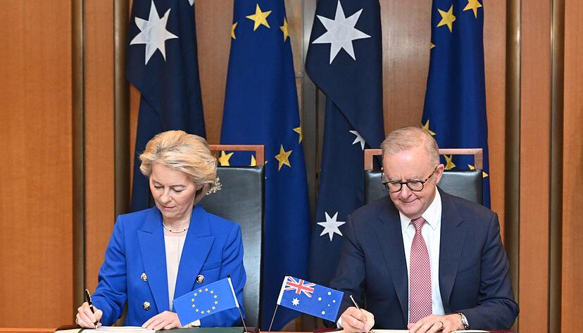 Die EU und Australien haben sich nach langen Verhandlungen auf ein Freihandelsabkommen verst&auml;ndigt.