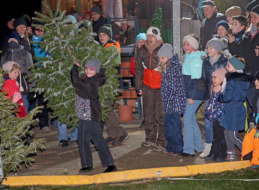 Christbaumschmiss in Kochert&uuml;rn: Wenn der Baum &uuml;ber f&uuml;nf Meter weit fliegt