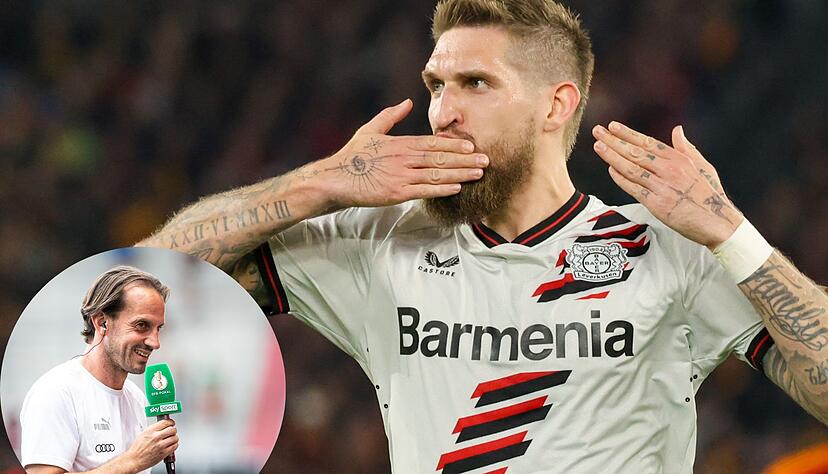 Robert Andrich (rechts) möchte auch im Europa-League-Rückspiel gegen die AS Rom wieder glänzen. Sein ehemaliger Trainer Rüdiger Rehm (links) traut „Rob“ alles zu. Robert Andrich (rechts) möchte auch im Europa-League-Rückspiel gegen die AS Rom wieder glänzen. Sein ehemaliger Trainer Rüdiger Rehm (links) traut „Rob“ alles zu.