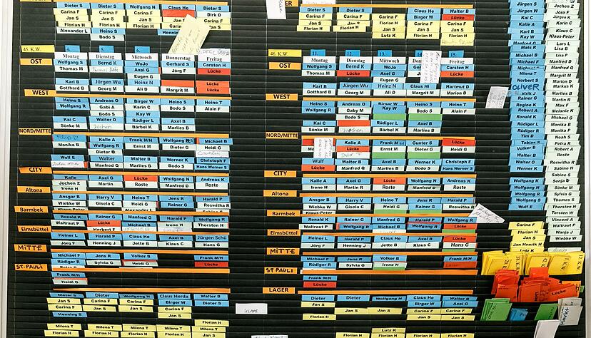 Wer arbeitet wann? Das regelt in vielen Unternehmen der Dienstplan.