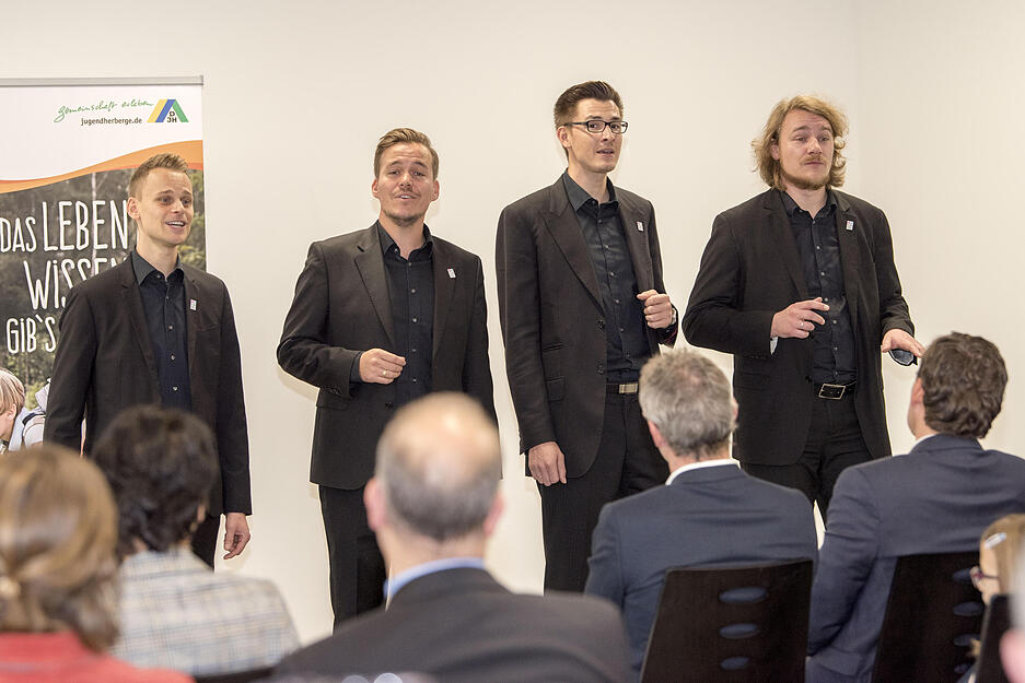 Die A-Capella-Gruppe Mundartmonika.
