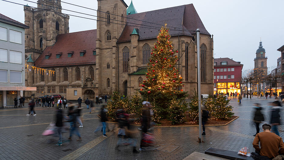 Heilbronner Fußgängerzone vor dem drohenden Lockdown Heilbronner Fußgängerzone vor dem drohenden Lockdown