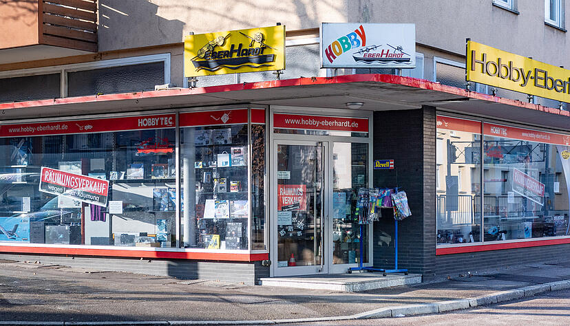 Das Modellbaugeschäft Hobby-Eberhardt in der Allerheiligenstraße schließt. Das Modellbaugeschäft Hobby-Eberhardt in der Allerheiligenstraße schließt.