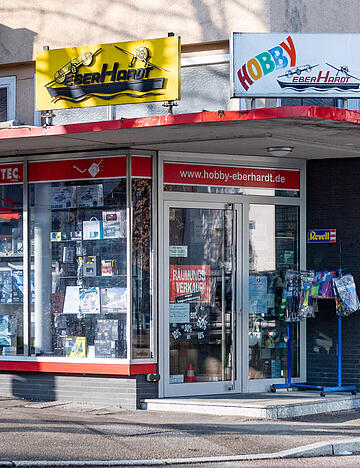 Das Modellbaugesch&auml;ft Hobby-Eberhardt in der Allerheiligenstra&szlig;e schlie&szlig;t.