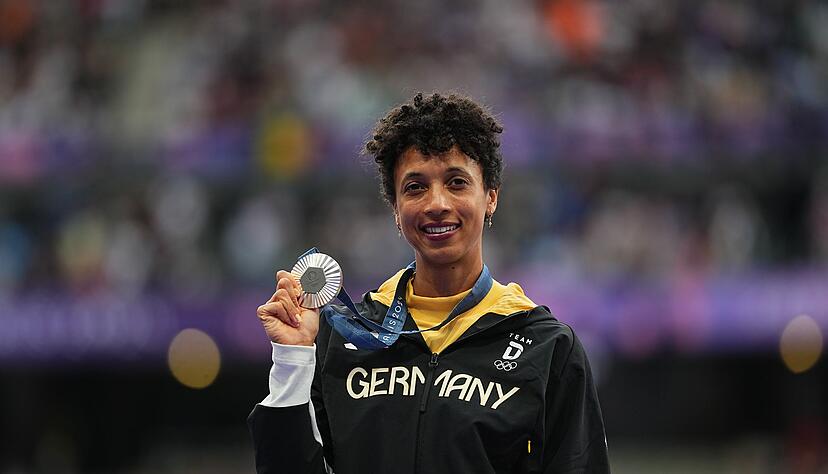 Malaika Mihambo gewann Silber bei Olympia in Paris. (Archivbild)