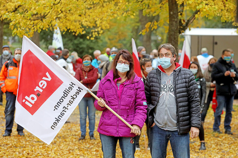 Mitarbeiter des öffentlichen Dienstes streiken in Heilbronn Mitarbeiter des öffentlichen Dienstes streiken in Heilbronn
