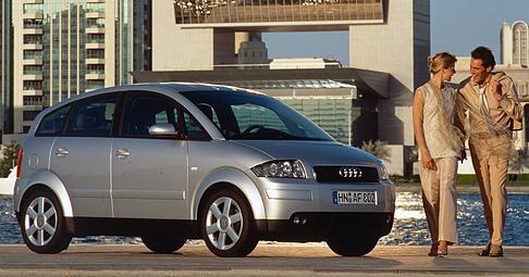 Der Audi A2 wurde 1999 vorgestellt und von 2000 bis 2005 produziert. Ma&szlig;st&auml;be setzte er damals mit seiner Aluminiumkarosserie und dem niedrigen Verbrauch.