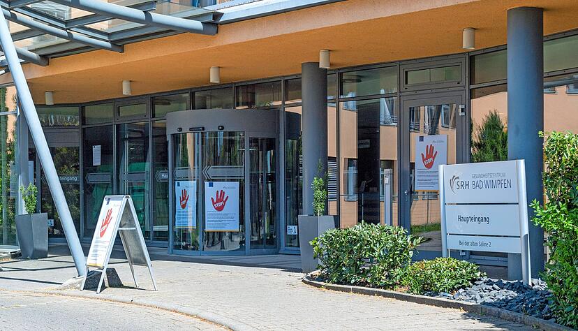 Seit Freitagabend steht das SRH Gesundheitszentrum in Bad Wimpfen unter Quarantäne.
Foto: Mario Berger