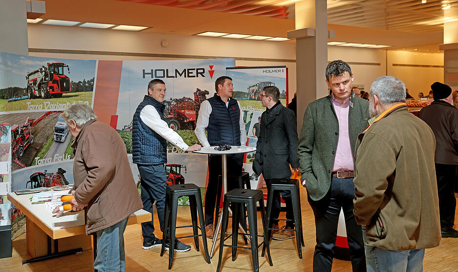 Gespräche anlässlich einer Zuckerrüben-Fachtagung in der Heilbronn Harmonie.