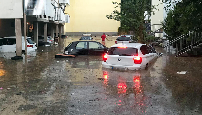 Im Juni 2018 sorgte ein Unwetter mit Starkregen für große Schäden in Heilbronn. Foto: HSt/Archiv Im Juni 2018 sorgte ein Unwetter mit Starkregen für große Schäden in Heilbronn. Foto: HSt/Archiv