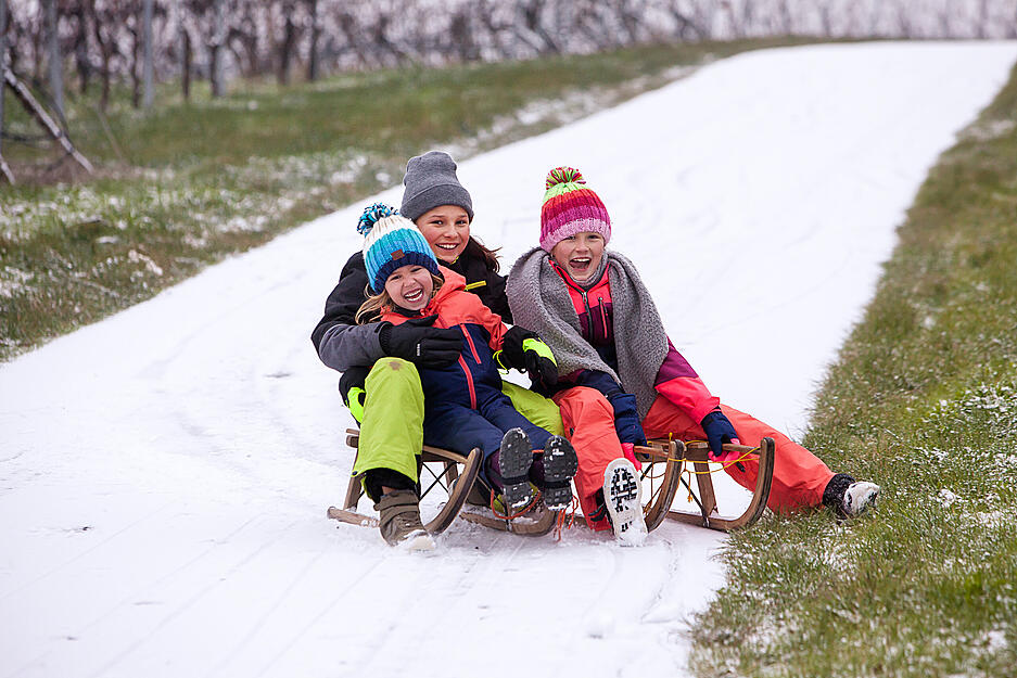 Schneefall in der Region