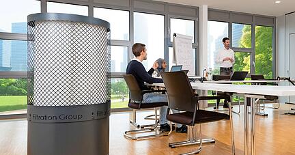 Die Öhringer Filtration Group hat in der Corona-Krise den Raumluftfilter Silent Care auf den Markt gebracht. Er wurde in Öhringen entwickelt und produziert.
Filtration Group