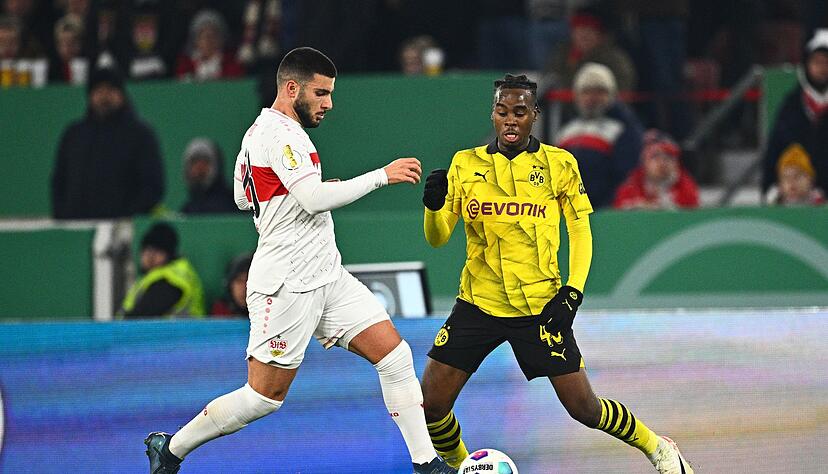 Deniz Undav (links) in Aktion: Die Stuttgarter geben sich nach ihrem Pokal-Sieg gegen Borussia Dortmund selbstsicher.