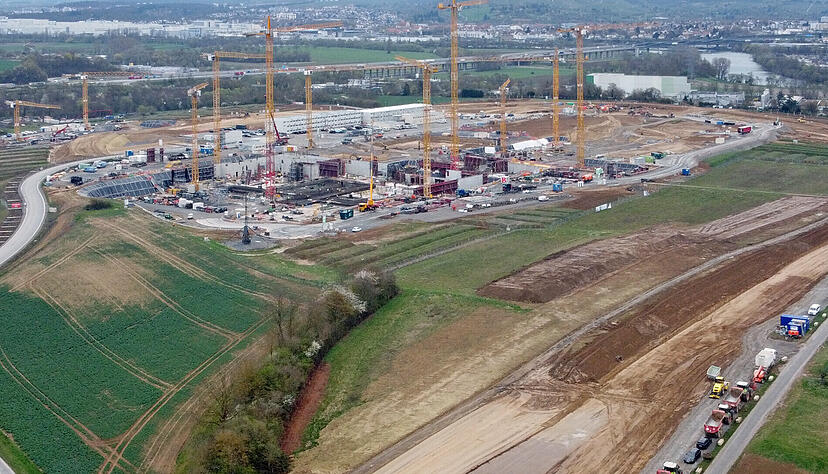 Baustelle f&uuml;r den KI-Innovationspark Ipai: Das Land will den KI-Standort Heilbronn zus&auml;tzlich st&auml;rken.