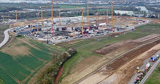 Baustelle f&uuml;r den KI-Innovationspark Ipai: Das Land will den KI-Standort Heilbronn zus&auml;tzlich st&auml;rken.