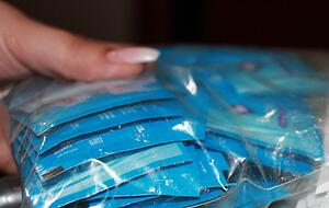 Packungen mit Kondomen sind das Einzige, was die Frauen in der Heilbronner Terminwohnung fotografieren lassen.  Foto: Bigna Fink Packungen mit Kondomen sind das Einzige, was die Frauen in der Heilbronner Terminwohnung fotografieren lassen.  Foto: Bigna Fink