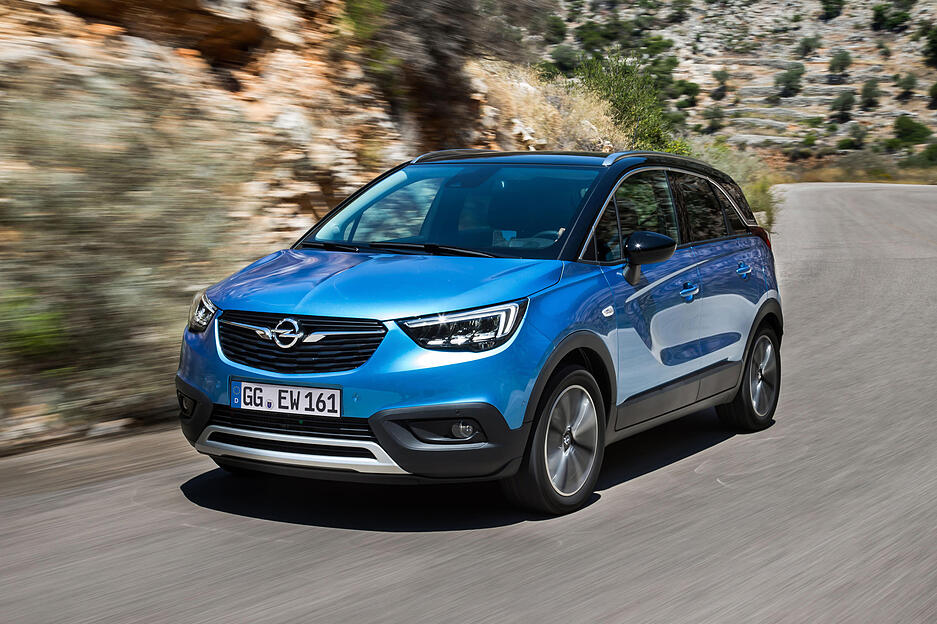 Dynamisches Design: Der neue Crossland X macht aus jeder Perspektive eine gute Figur. Fotos: Opel