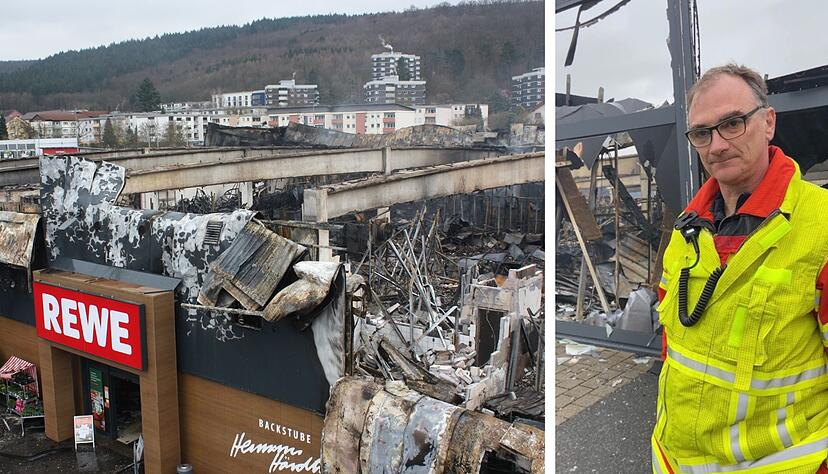 Einsatzleiter Detlev Ackermann zum Brand im Mosbacher Einkaufszentrum: "hat es in Mosbach noch nie gegeben". Einsatzleiter Detlev Ackermann zum Brand im Mosbacher Einkaufszentrum: "hat es in Mosbach noch nie gegeben".