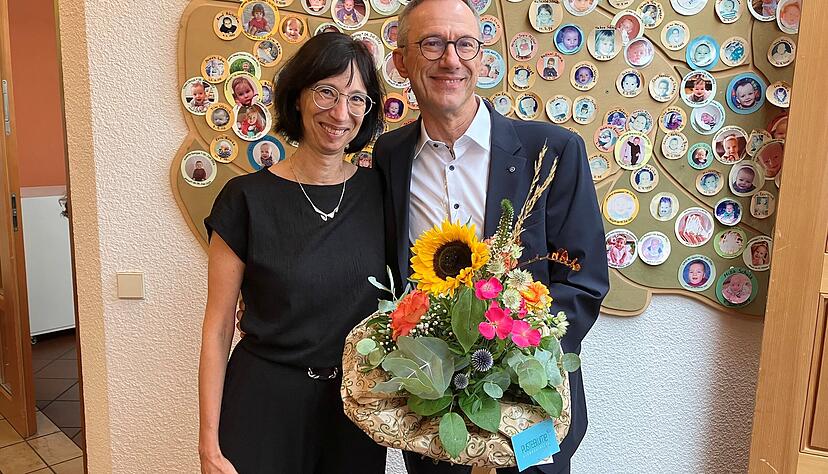 Pit Brugger und Claudia, "die beste Ehefrau von allen", freuen sich auf den Ruhestand des umtriebigen Rektors der Neubergschule Neckarsulm.